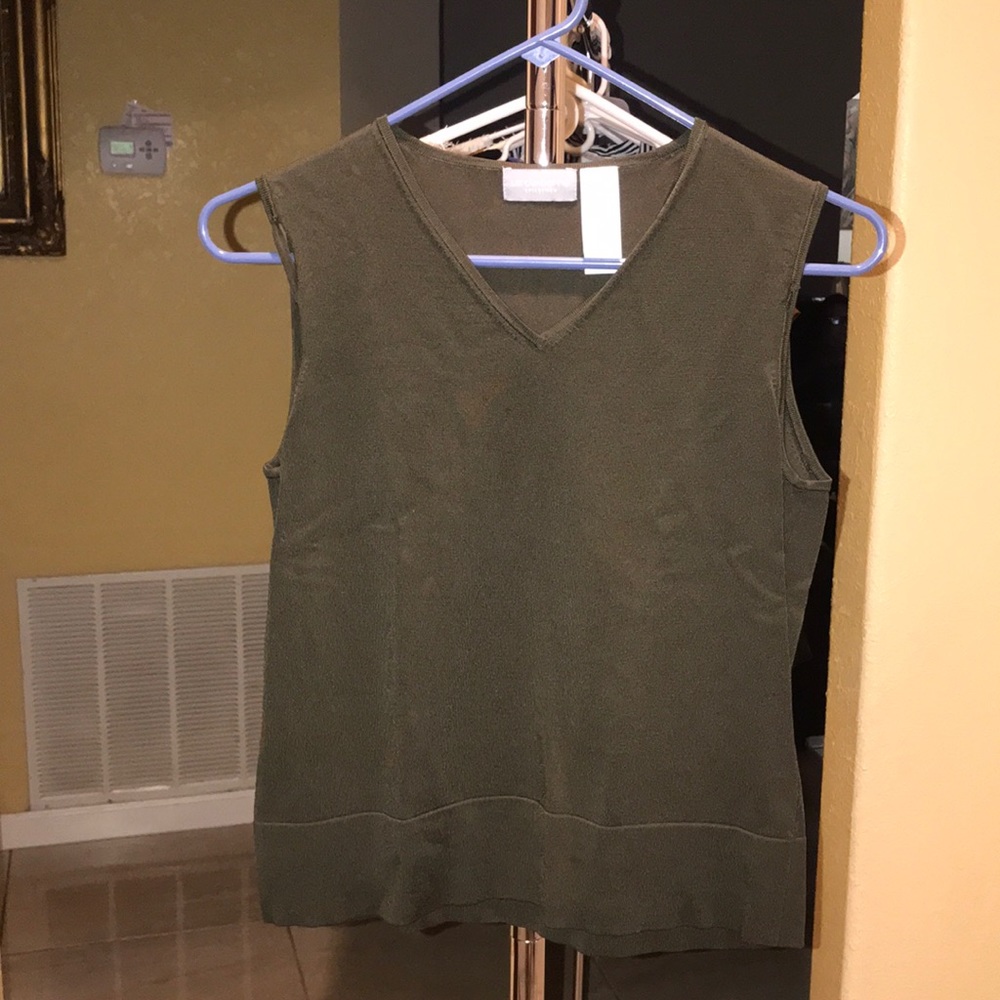 HUNTER GREEN LIZ CLAIBORNE TANK